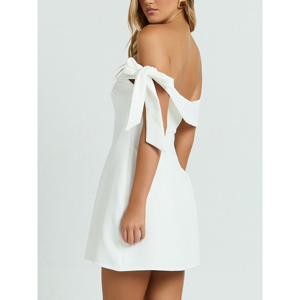 NWT REVOLVE Saints & Secrets SHOWPO Cecilia off shoulder mini dress US S - Picture 5 of 9